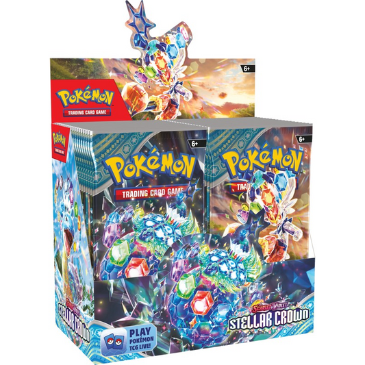 Pokemon English Sv7 Stellar Crown Cards Live Opening Booster Box Card Games