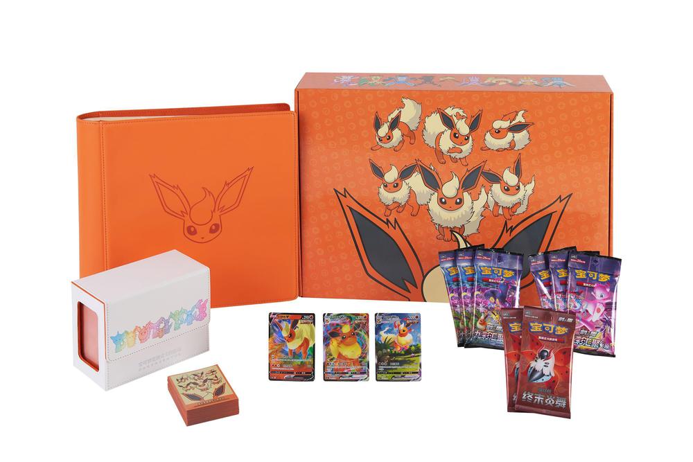 Pokemon Simplified Chinese 2024 Eevee GX Gift Box - Jolteon/Vaporeon/Flareon