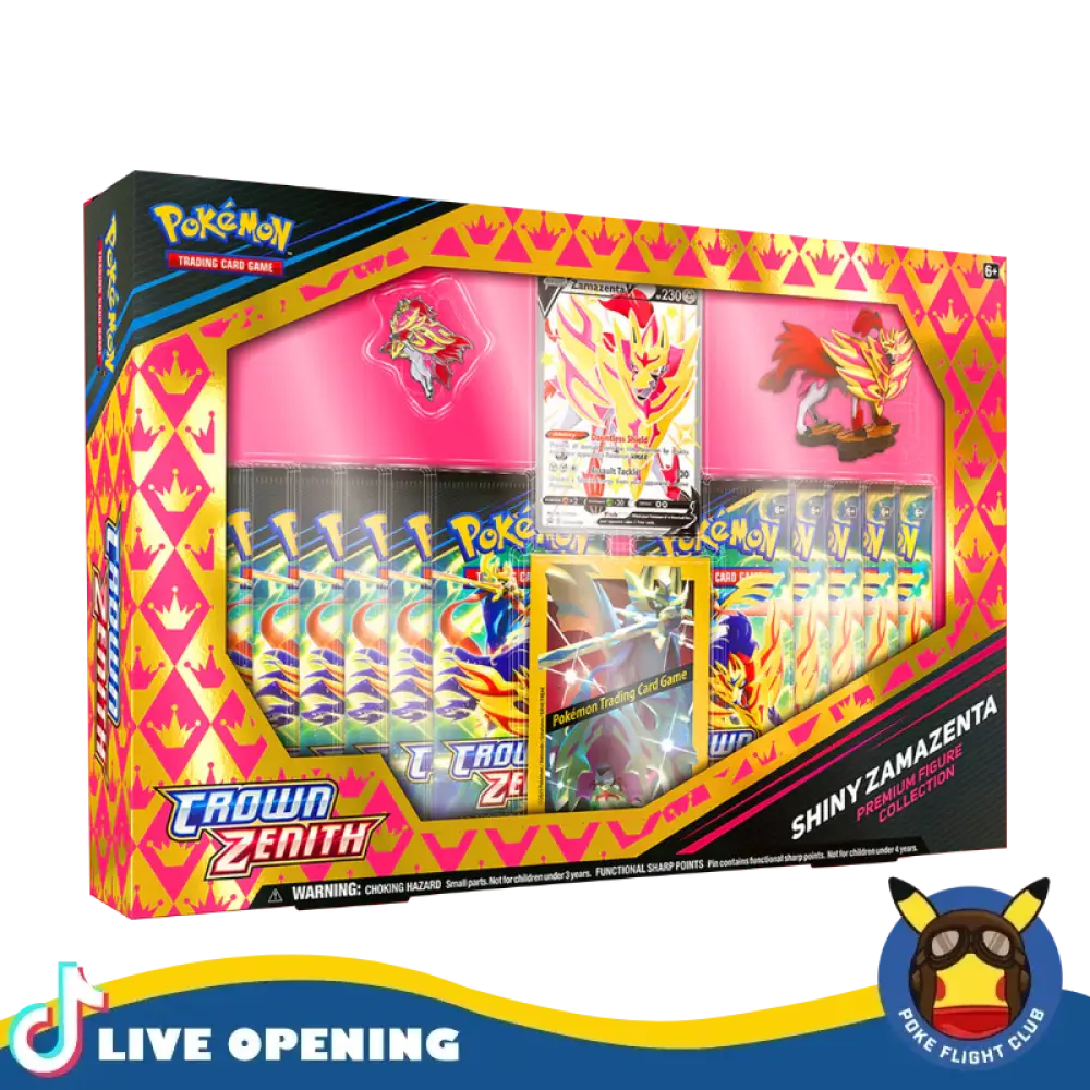 Pokemon Crown Zenith Premium Figure Collection Box Cards Live Opening @Pokeflightclub Card Games