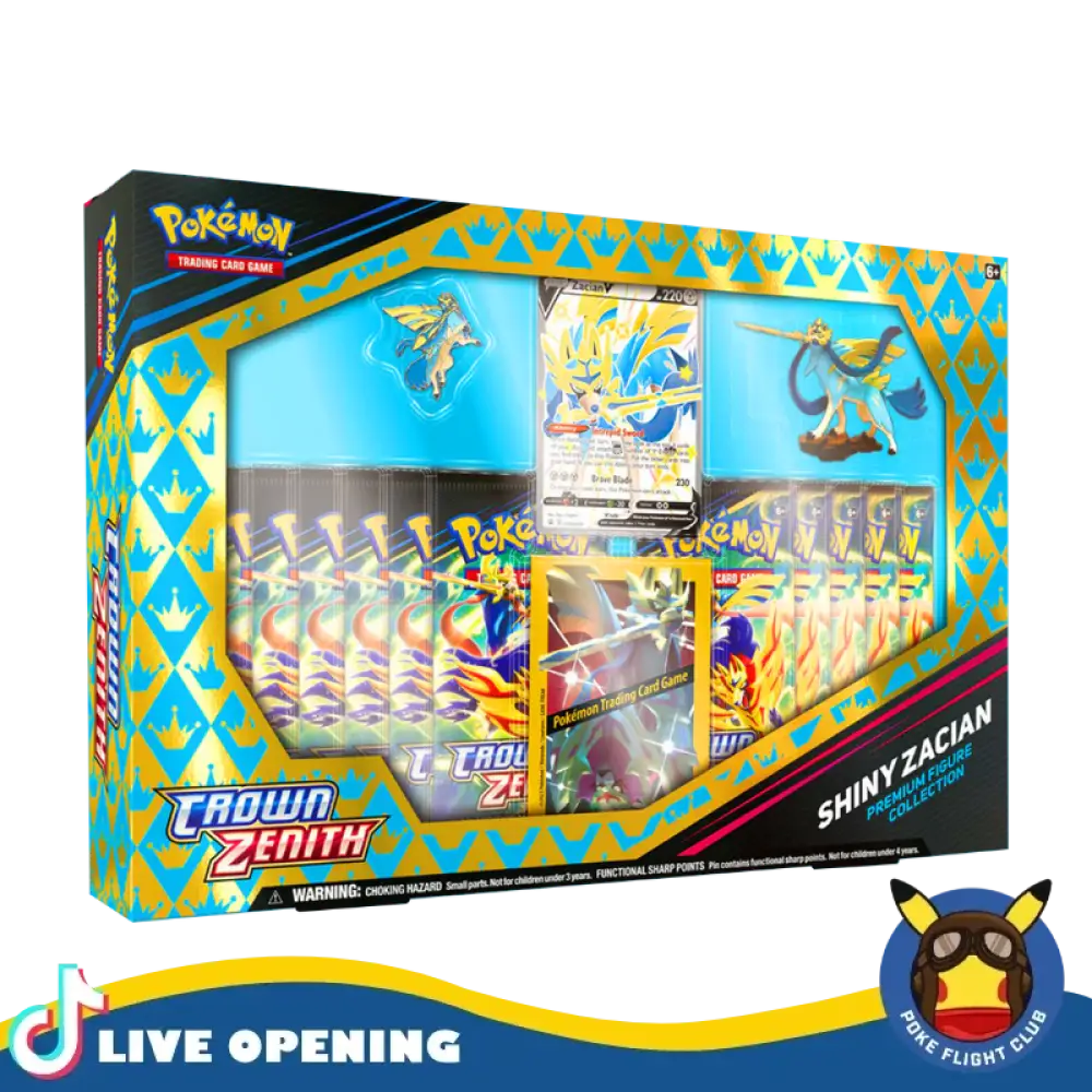 Pokemon Crown Zenith Premium Figure Collection Box Cards Live Opening @Pokeflightclub Card Games