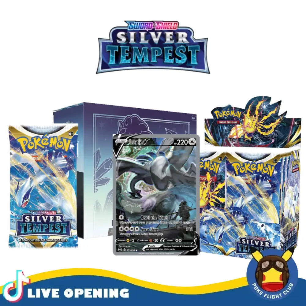 Pokemon Silver Tempest Cards Live Opening @Pokeflightclub Card Games