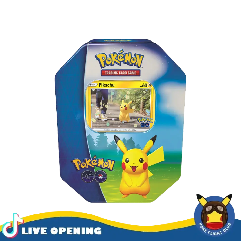 Pokemon Go Tin Cards Live Opening @Pokefligtclub One Card Games