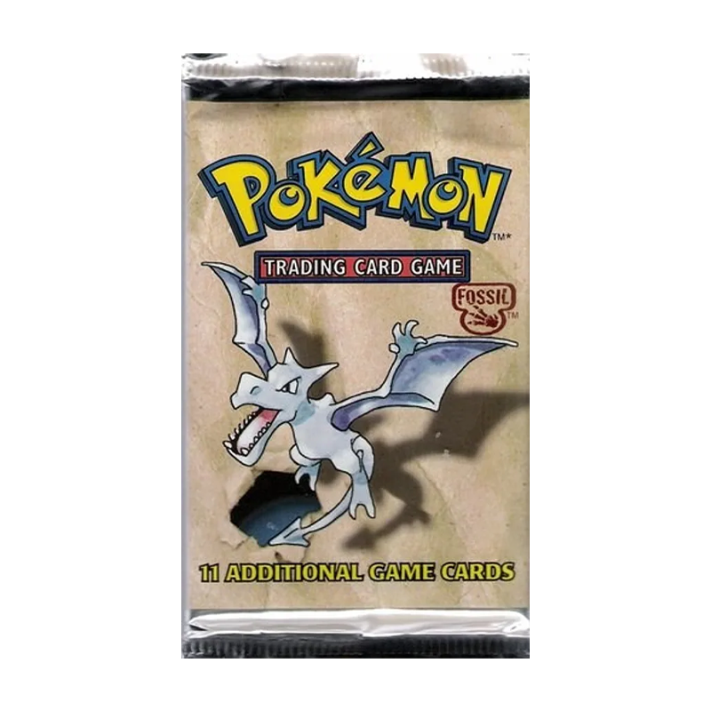 1999 Pokemon 1st Edition Fossil Booster Pack - Aerodactyl Art WOTC